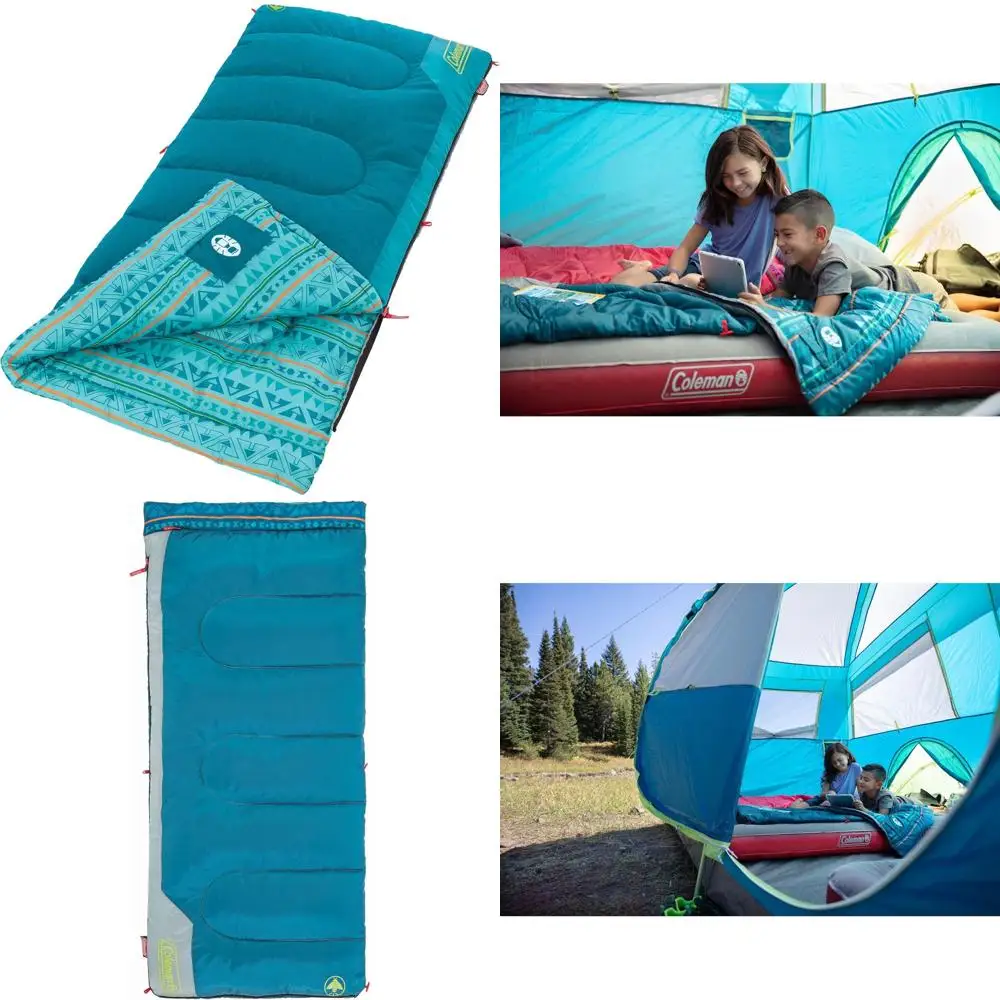 

Youth 50° Sling Bag for Comfort, Sleepovers, Camping, Suitable for Kids up to 5ft Tall, Glow-in-the-Dark Design, Sturdy Washable