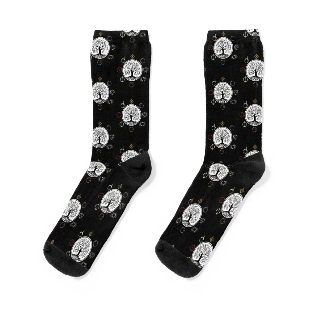 

Erdtree with Runes Socks moving stockings short colored Socks Ladies Men's