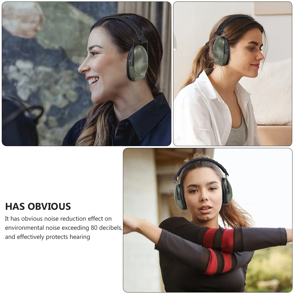 

Shooter Headset Nylon ABS Antidrop Wearresistant Foldable Ear Protection for Factory Use