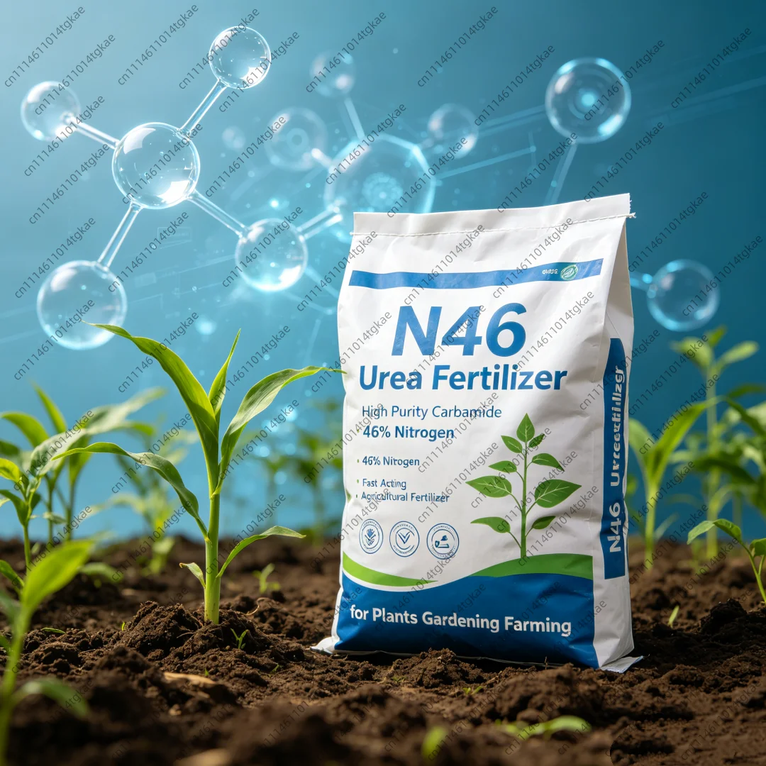 N46 Urea Fertilizer, High Purity Carbamide 46% Nitrogen Fast Acting Agricultural Fertilizer for Plants Gardening Farming