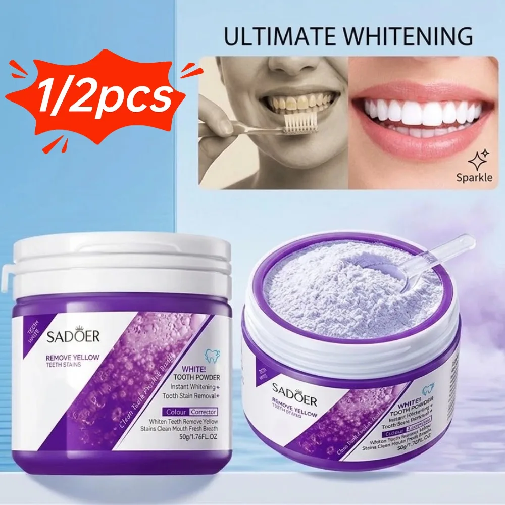 1/2pcs Teeth Restoration Powder Teeth Whitening Powder,Freshens Breath,Daily Use Toothpaste,Teeth Cleaning Powder