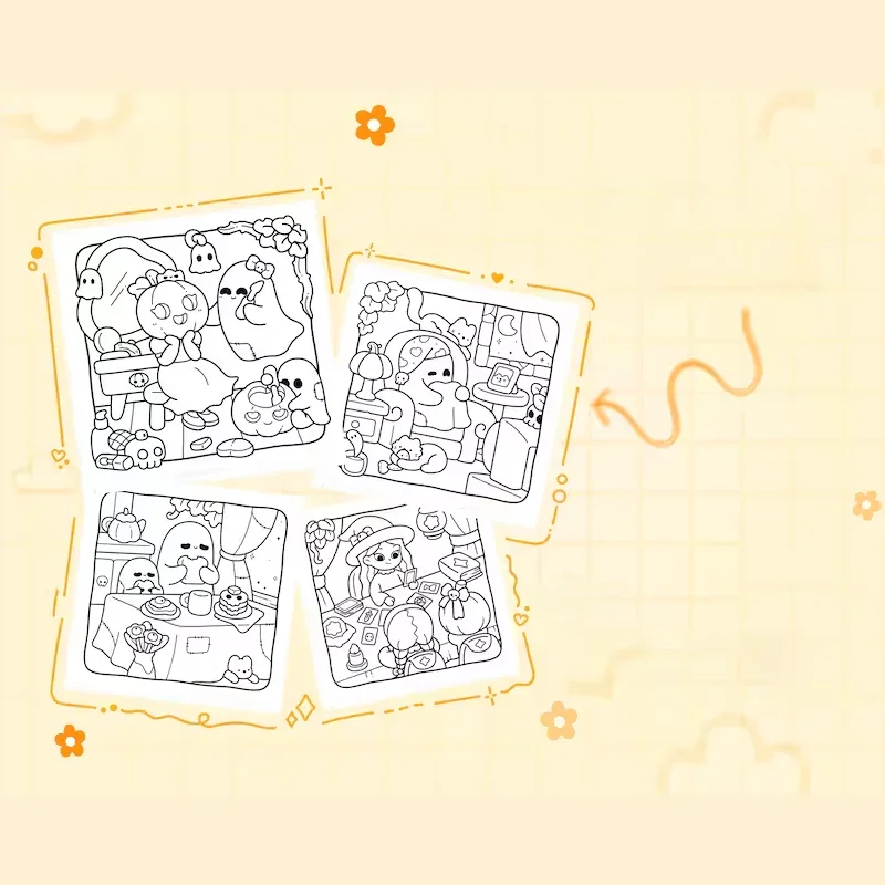 Fun Spooky Coloring Book for Adult | 28 Pages Colouring Book, Drawing Supplies for Christmas, Thanksgiving