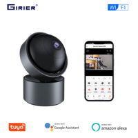 GIRIER Tuya WiFi Smart Security Camera Indoor IP Camera 3MP for Baby Monitor Supports Night Vision 2-way Talk Works with Alexa