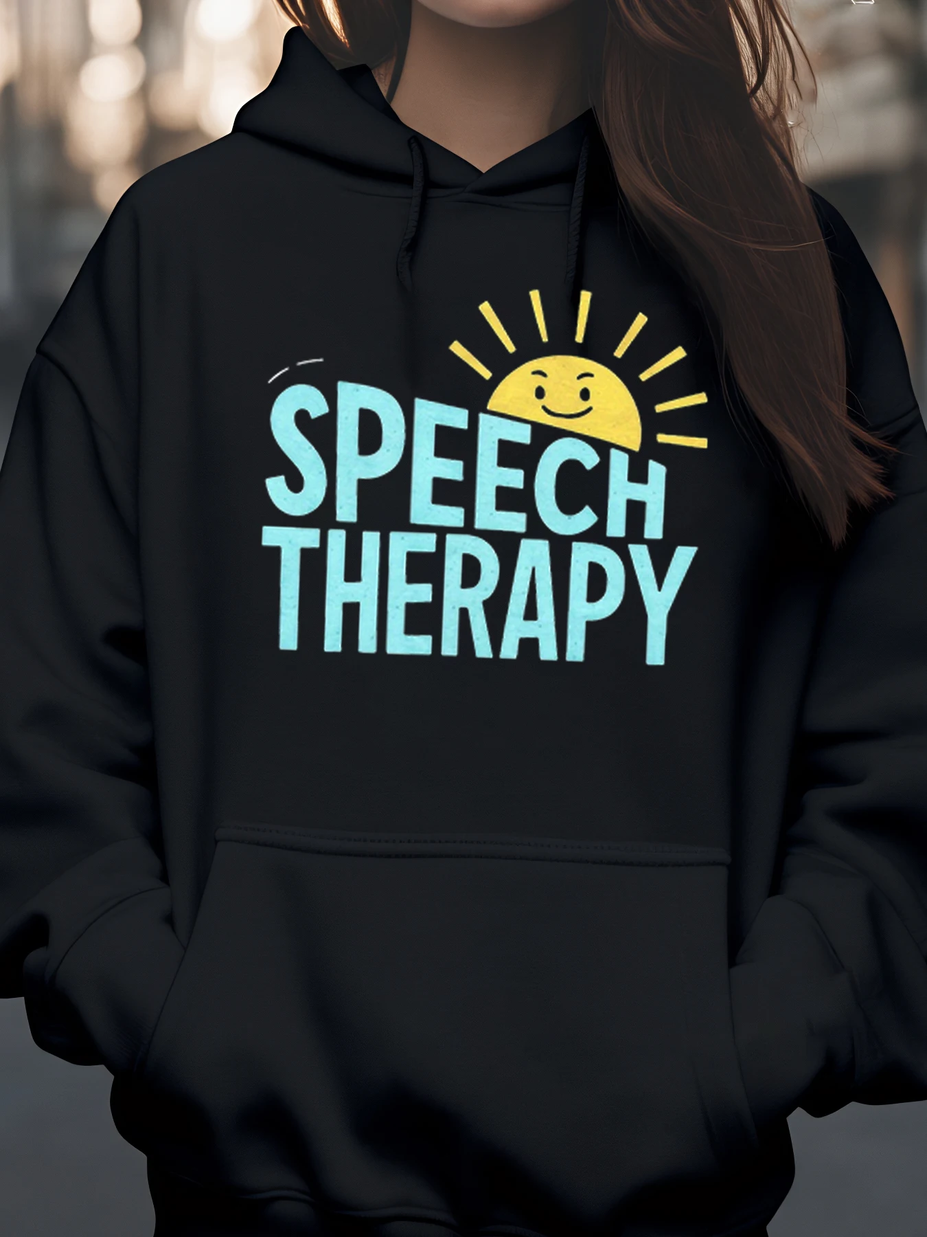 

Толстовка с капюшоном Speech Therapy Sun Design для профессионалов и студентов на каждый день