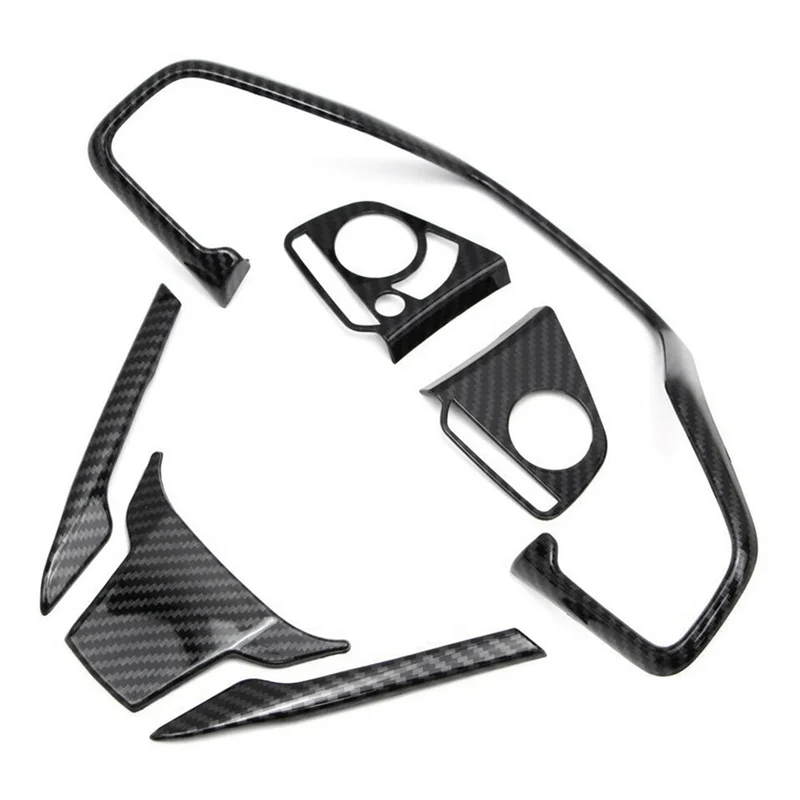 A13Z-Steering Wheel Cover Trim For Honda Civic 2016 2017 2018 2019 2020 2021 Carbon Fiber Style Replacement Accessories view 4