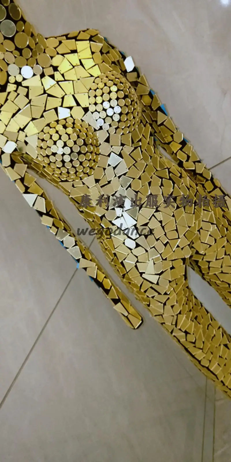 Customized New High-end Mirror Performance Clothing For Runway Shows Dancer Costume