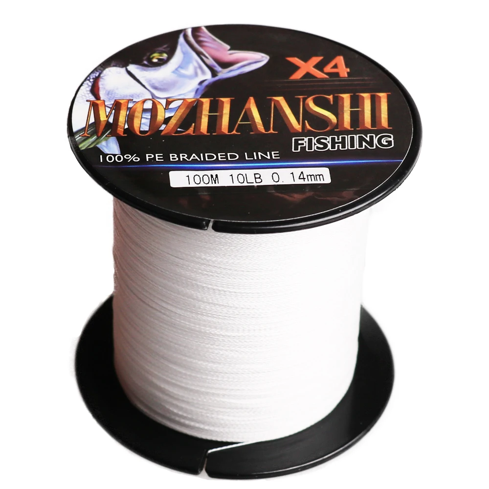 MOZHANSHI 4 Strands 100M PE Multifilament Braided Fishing Line Wire