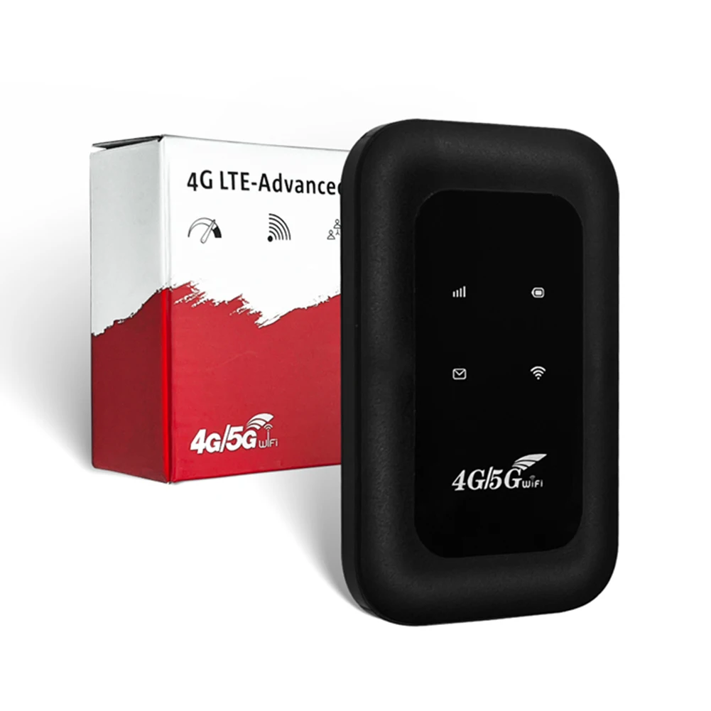 Portable 4G LTE WiFi Modem with SIM Card Slot Wireless 4G Router 4G LTE Modem Router for RV Travel Vacation Camping Remote Area