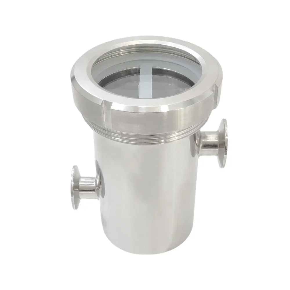 

25/32/38/51/63/76mm Pipe OD 1.5" 2" 2.5" 3" Tri Clamp 304 Stainless Steel Sanitary Air Blocker Anti Backflow Homebrew