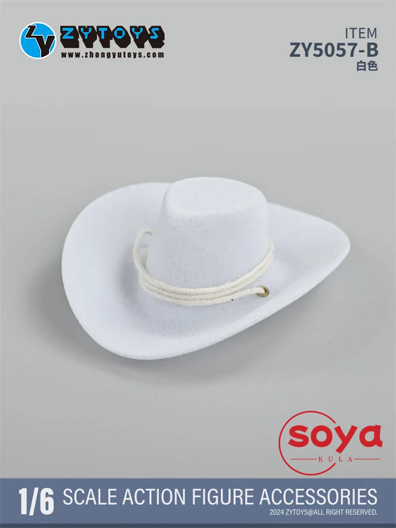 ZYTOYS ZY5057 1/6 mâle Cowboy chapeau décontracté couleur unie chapeau modèle vêtements accessoires ajustement 12 ''soldat figurine corps