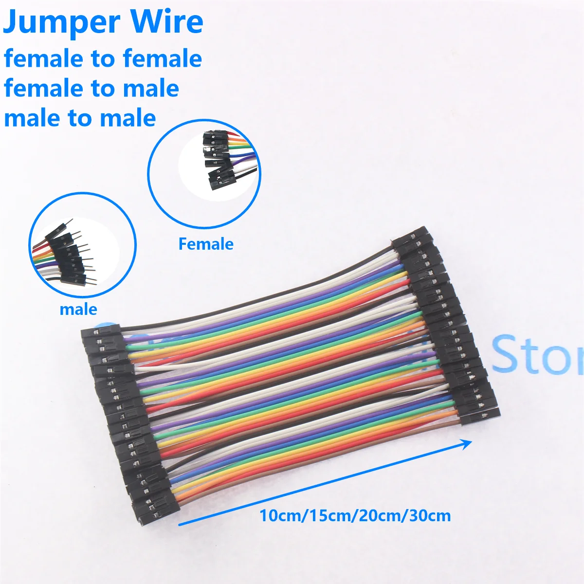 Jumper Wire 40PCS DuPont Line DuPont Cable Connection male to male+female to female and male to female for Arduino DIY KIT