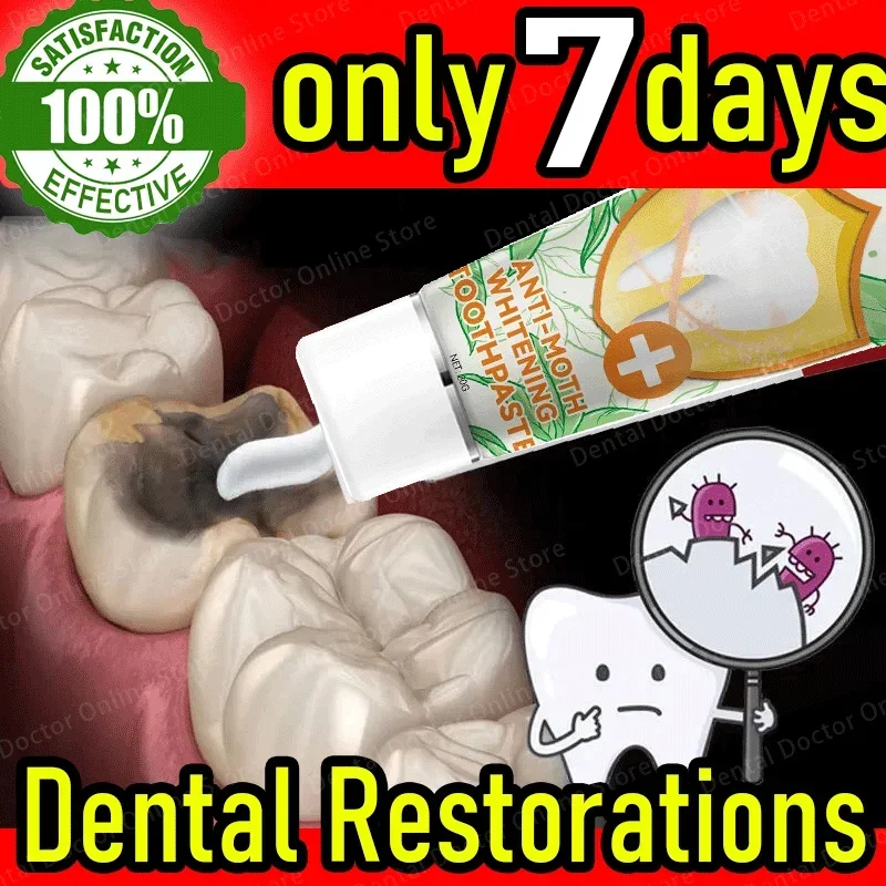 Best-selling, scientific fluoride repairs cavities, removed cavities, cleans plaque, whitens teeth, and freshens breath