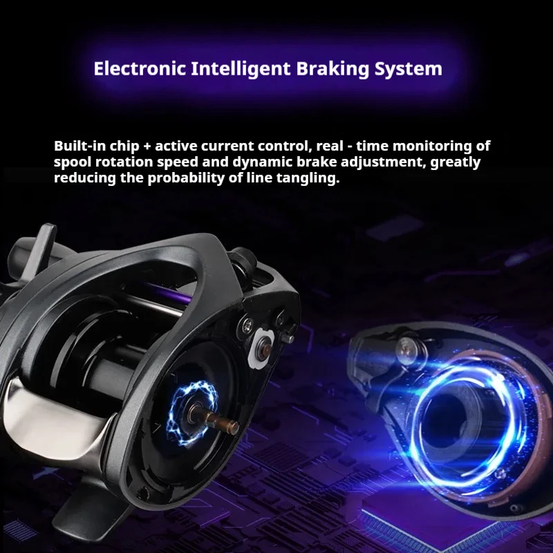 Takuma Hellcat Dc Baitcasting Reel Smart Electronic Brake 8kg Max Drag Light Weight High Gear Ratio Long Casting Lure Fishing