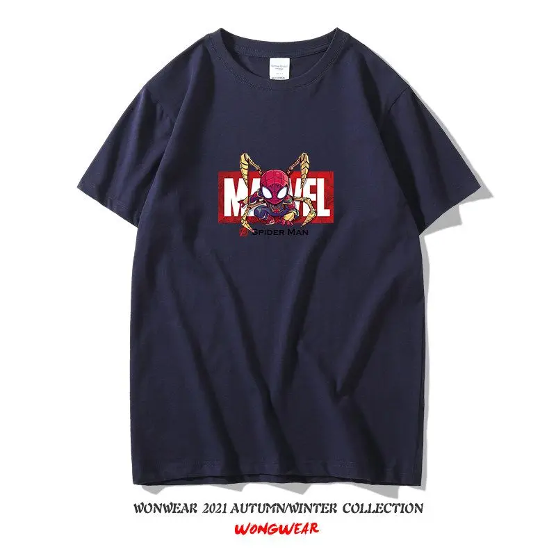 Venom Spider Man Marvel Superheld Grafische Print Katoenen T-shirt Mannen Casual Korte Mouw Tees Streetwear Comic Movie T-shirt Heren