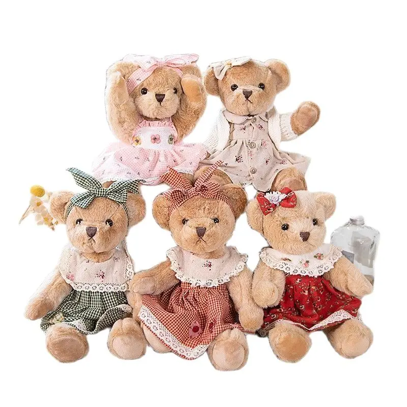 Arm Mobility Plush Bear Pillow Toys, Stuffed Animal Dolls, Casal presente de aniversário de casamento para crianças, 35cm