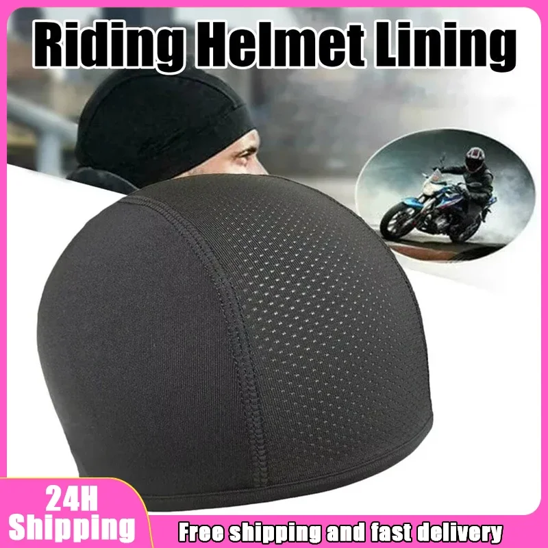 Skull Cap Helmet Liner Beanie, Cooling Mesh Cycling Running Hat For Men Women, Quick-drying Cycling Inner Hat Fits Under Helmets