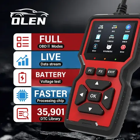 Obd2 스캐너 라이브 데이터 v519 전문 정비공 진단 코드 리더 도구 지우기 오류 코드 리더 자동차 스캐너