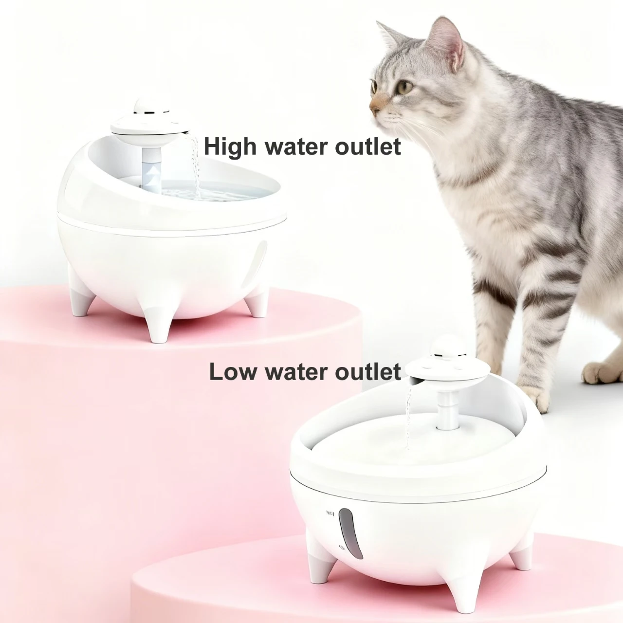 

UFO Cat Water Fountain Automatic Filter Circulation Pet Water Dispenser for Cats Dogs