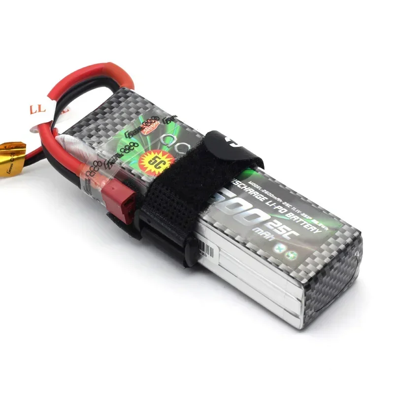 Sangle de batterie LIPO à revêtement antidérapant en Nylon HSKRC, 4 pièces, 150mm / 200mm / 250mm