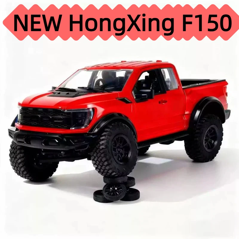 

Hongxing New Version 1:12 F-150 Raptor 4WD RC Off-Road Pickup Truck 3-5cm Wading Water Resistant All Terrain Model Car For Kids