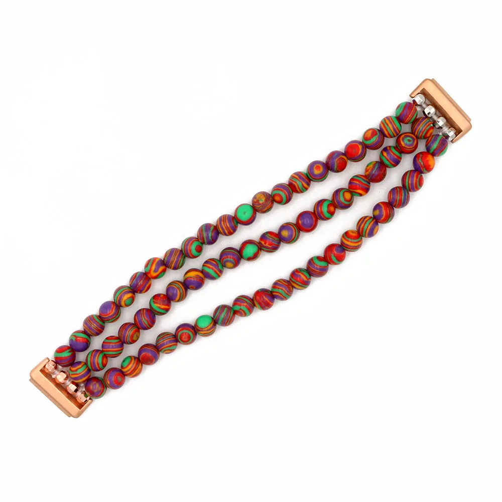 Beaded Bracelet for Huawei Band 8/ Band 9 Wristband Strap Replacement Cute Handmade Fashion Elastic Stretchy Dressy Women