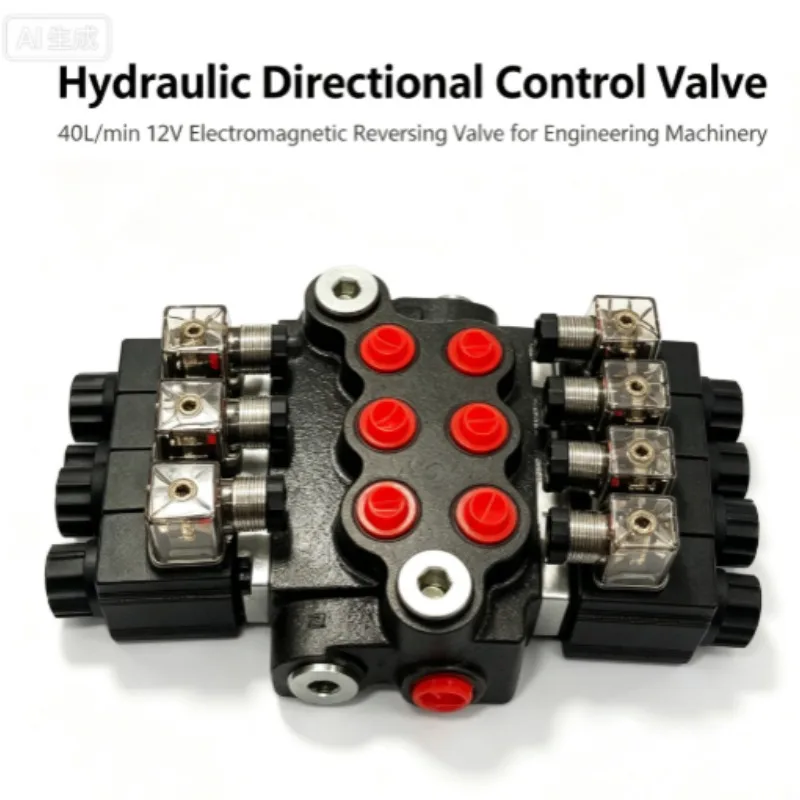 For P40 Monoblock Multiway Valve Manual Electro-hydraulic Directional Control Solenoid Valve Hydraulic Spare Parts