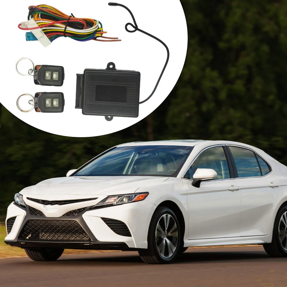 

Универсальный автомобильный комплект дистанционного центрального замка, автомобильная сигнализация, система автоматического запуска и остановки, дистанционное управление для Toyota Camry Honda Accord FordFocus