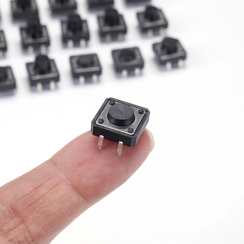 10 Stück 12x12 Tact-Schalter DIP 4-Pin Mikroschalter 4P in verschiedenen Größen 12*12*5MM-12MM für Tastaturen und Elektronik – Detail 4