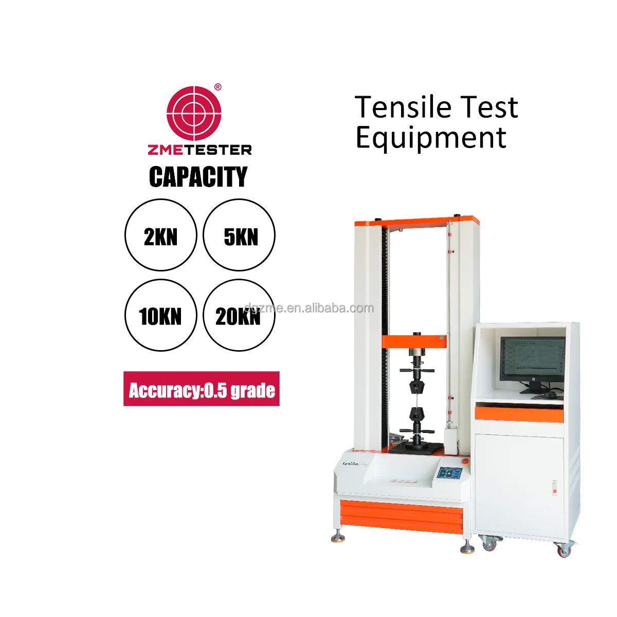 20kN Capacity Hot Selling UTM Universal Testing Machine Supplier copper Rod Metal Tensile Strength Test Equipment