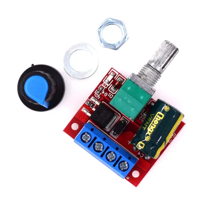Mini DC Motor PWM Speed Controller, DC 5V-35V 5A Speed Adjustable Switch Module, 6V 12V 24V Variable Voltage Regulator
