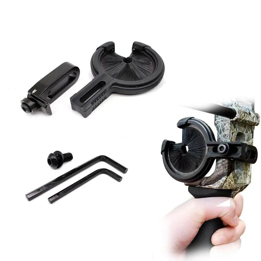 Adjustable Archery Compound Bow Brush Arrow Rest for Compound Recurve Bow Shooting LH&RH Hand