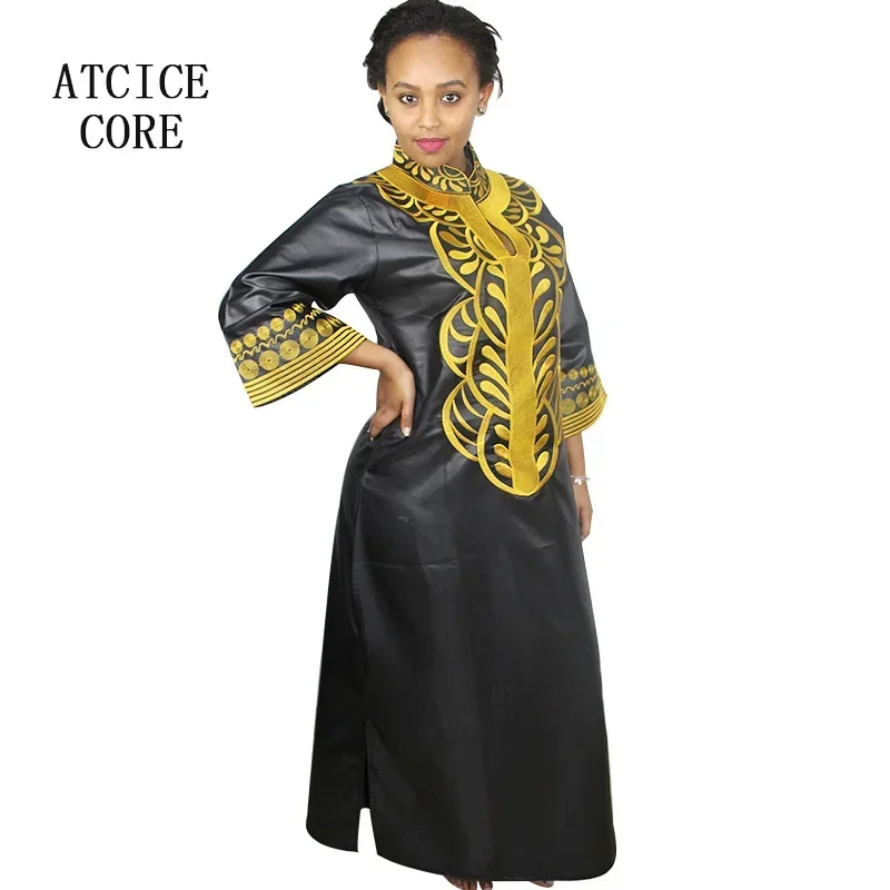 Robes africaines pour femmes dashiki, longue, sans écharpe, design d'aviation doux