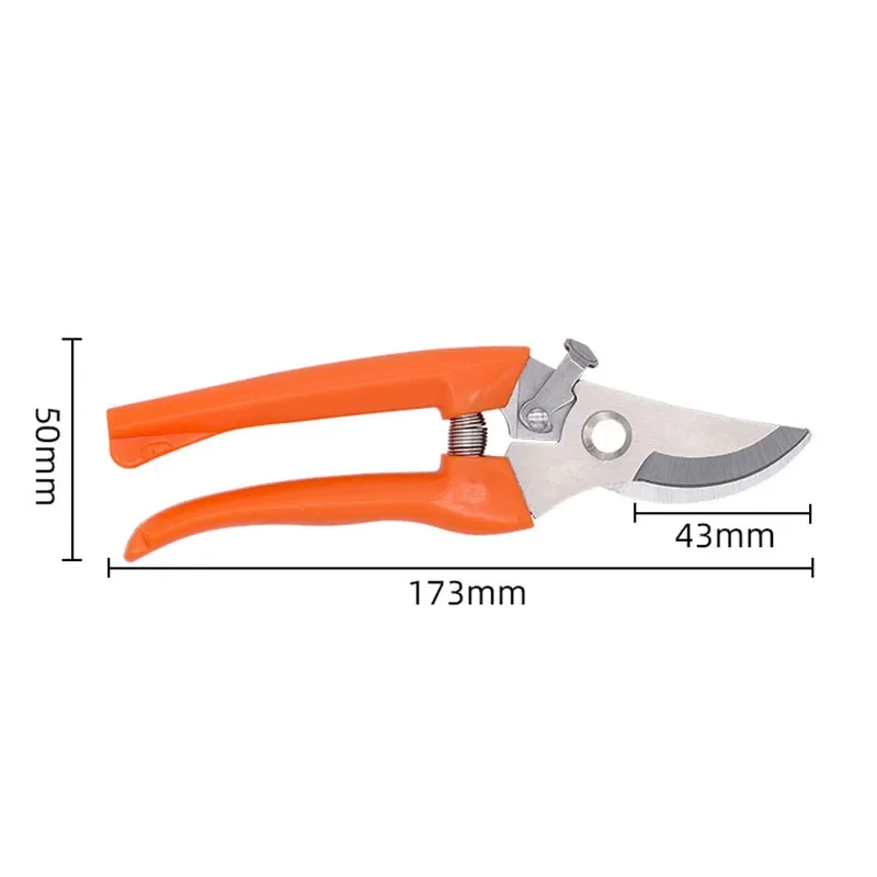 Stainless Steel Sharp Blade  Fruit Tree Cutting Pruning Shears PP Handle Garden Scissors Crane Picking Tools For Gardener