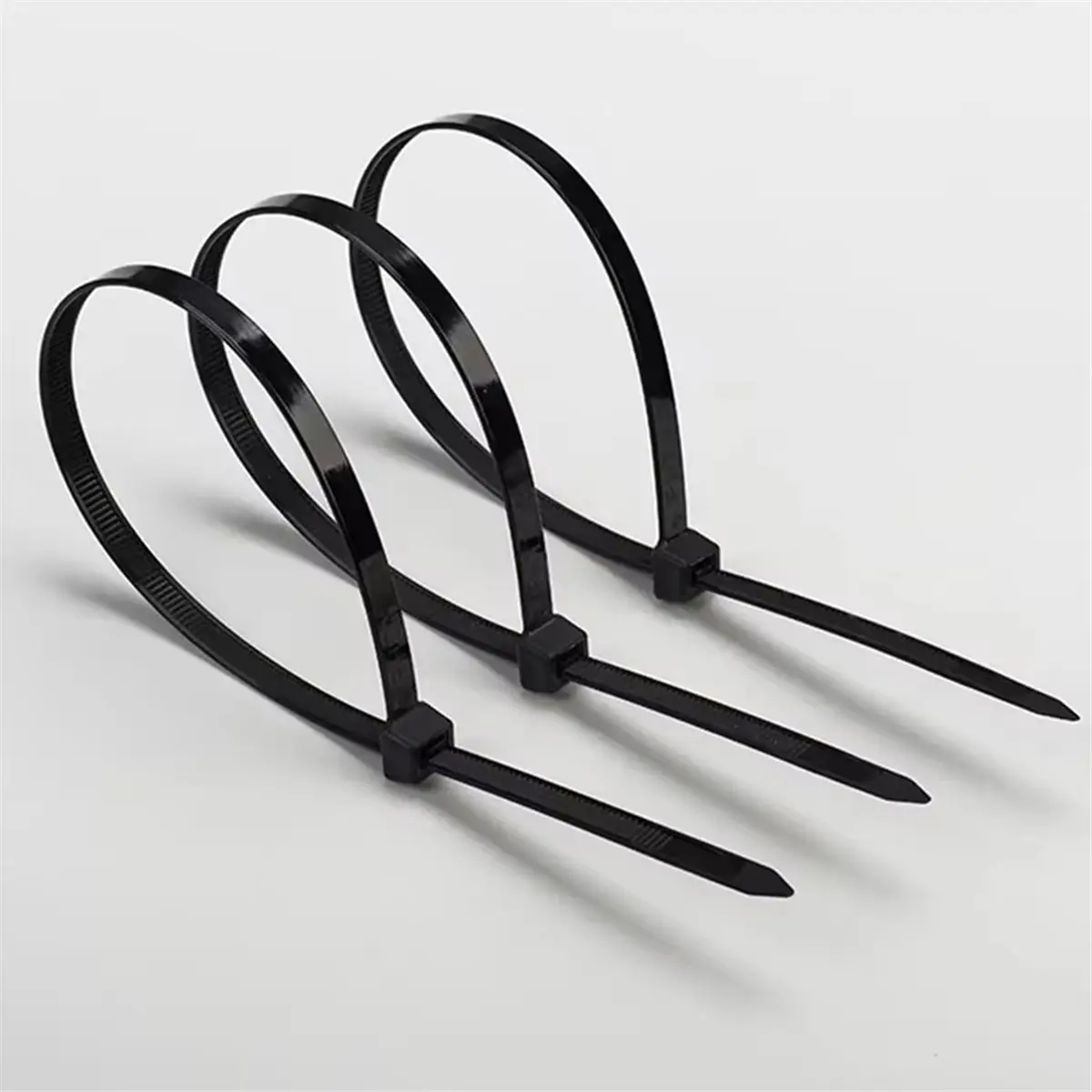 Home Tool Self-Locking Nylon Tie Black 8x200 Cable Tie Fastening Ring Cable Tie Zip Wraps Strap Nylon Cable Tie Set