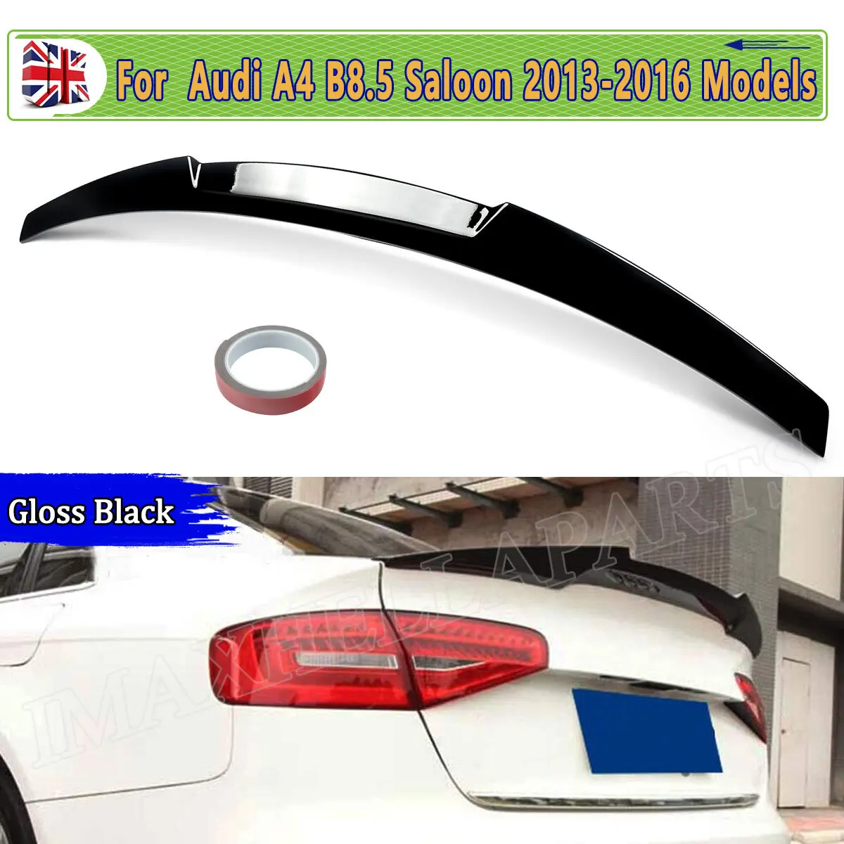 

ГЛЯНЦЕВЫЙ ЧЕРНЫЙ спойлер ДЛЯ AUDI A4 B8 Saloon FACELIFT 2013 2014 2015 2016 M4 СТИЛЬ ЗАДНИЙ БОТИНКА СПОЙЛЕР ГУБ Автомобильные детали Накладка