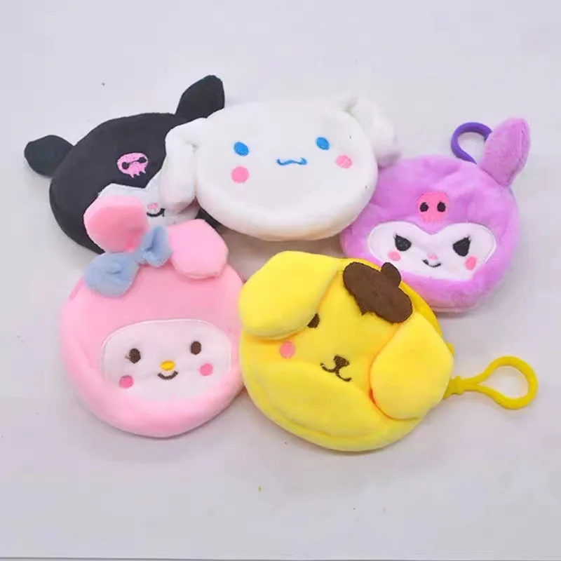 30 pcs/lot Sanrio Kuromi Melody Cinnamoroll Kitty Pencil Case Cute Pencil Box Coin Purse Stationery Pen Bag School Supplies