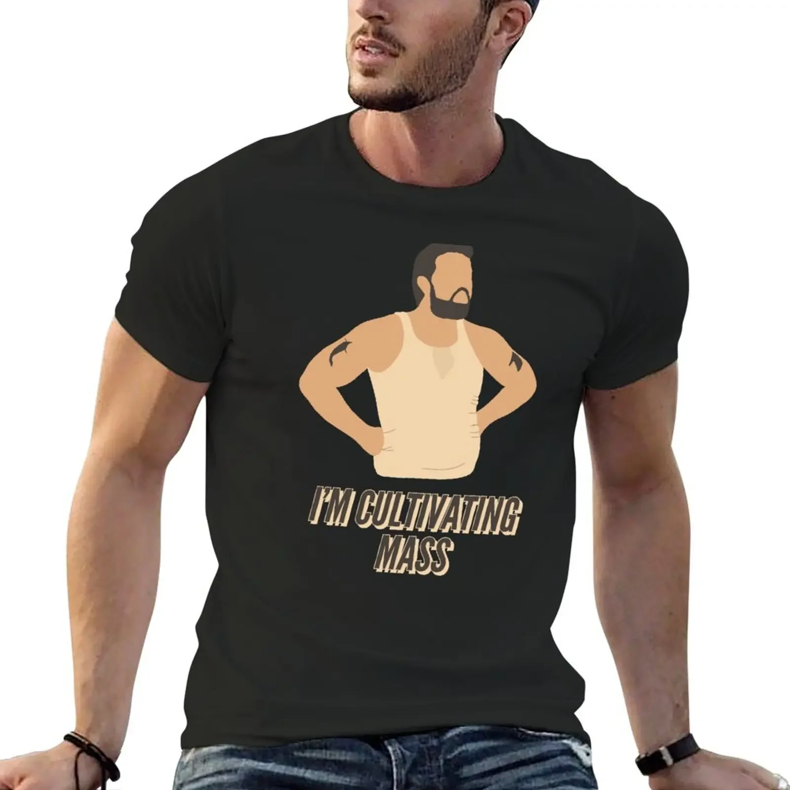 i’m not fat i’m cultivating mass! Tx T-Shirt for a boy shirts graphic tees black t-shirts for men