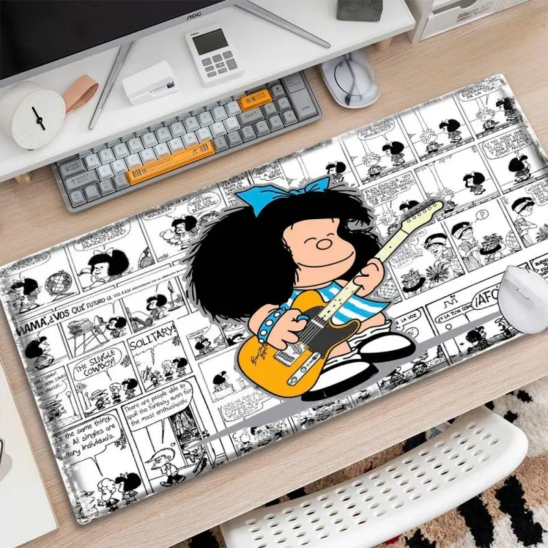 Funny Mafalda Pattern Mouse Pad for Home Room Laptop Decor Pads Gamer Computer Keyboard Desk Mat Gaming Accessories Mousepads