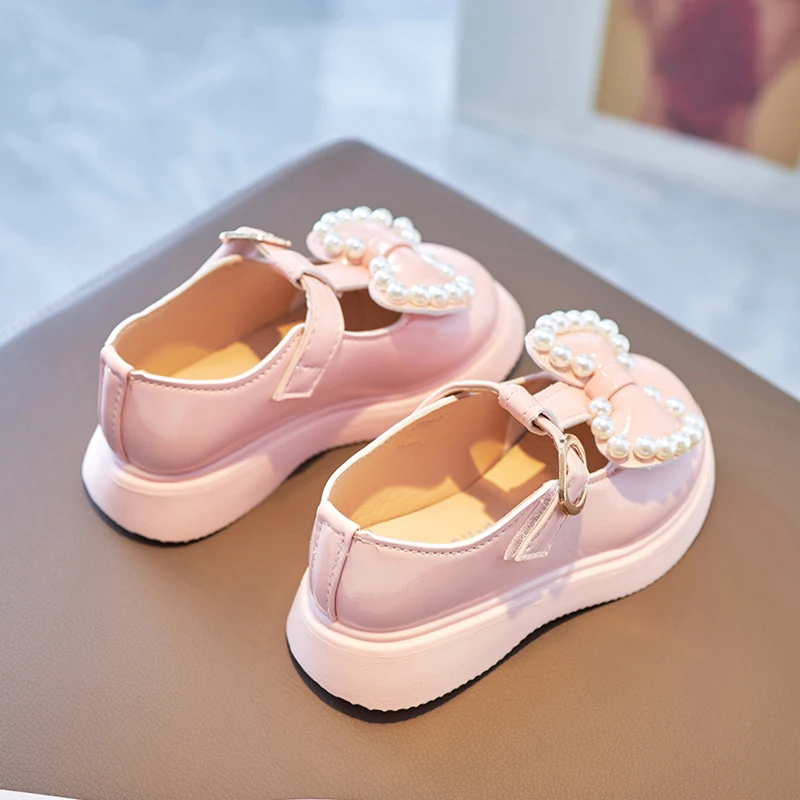 Children\'s Shoes Princess Small Leather Shoes 2024 New Spring and Autumn Girls\' Single Shoes Soft Sole Non-slip Mary Jane