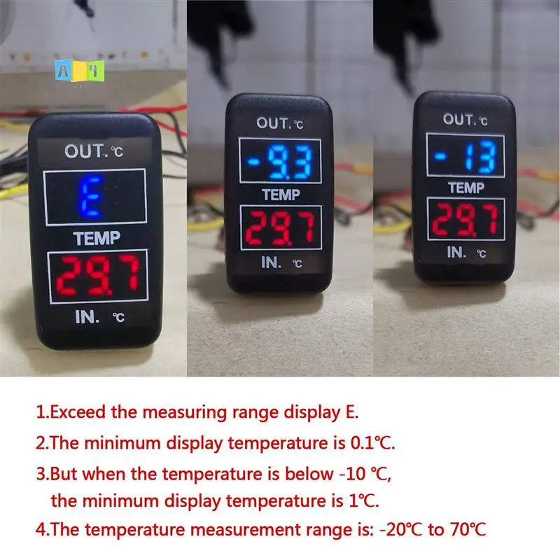 

A04E-Car Interior And Exterior ABS Temperature Display Sensor For Toyota Camry Corolla Yaris RAV4 33X22.5Mm