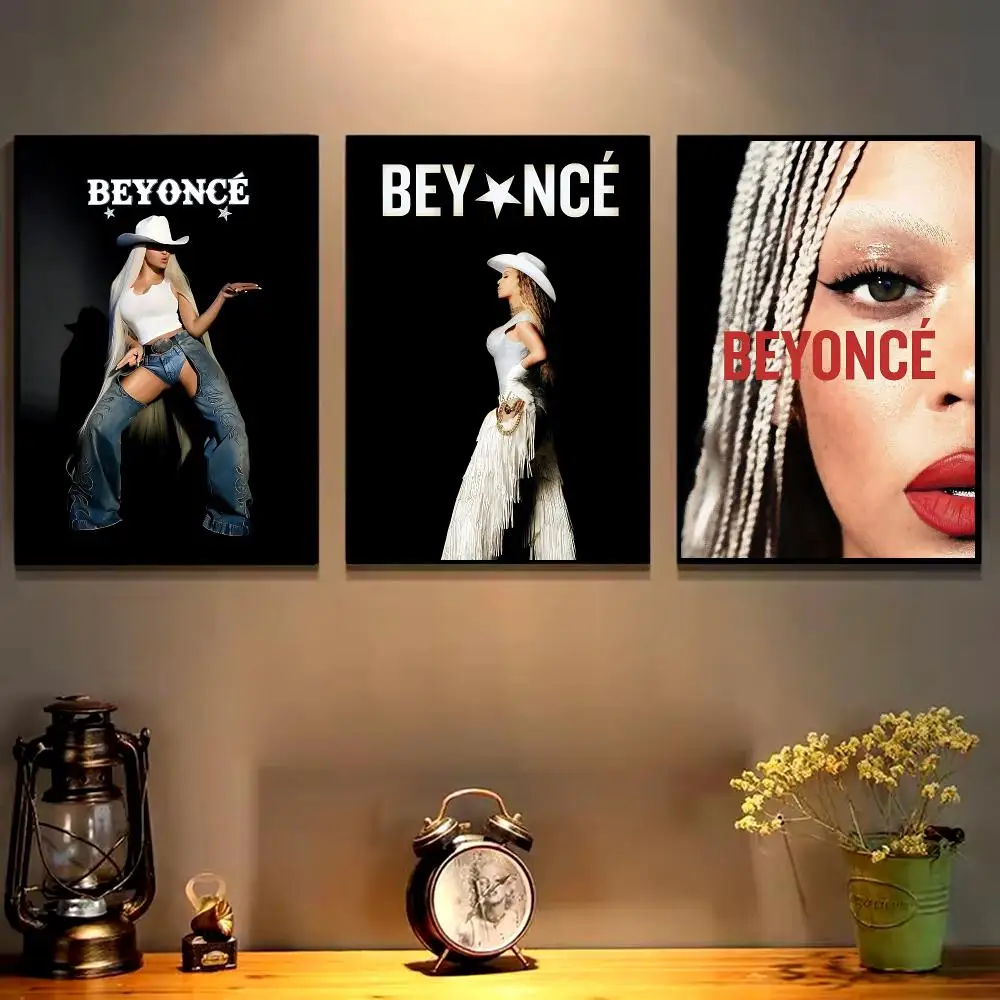 B-Beyonce Painting Calligraphy Canvas Poster Wall Art Print for Bedroom Living Room Home Decor Aesthetic Artwork Gift