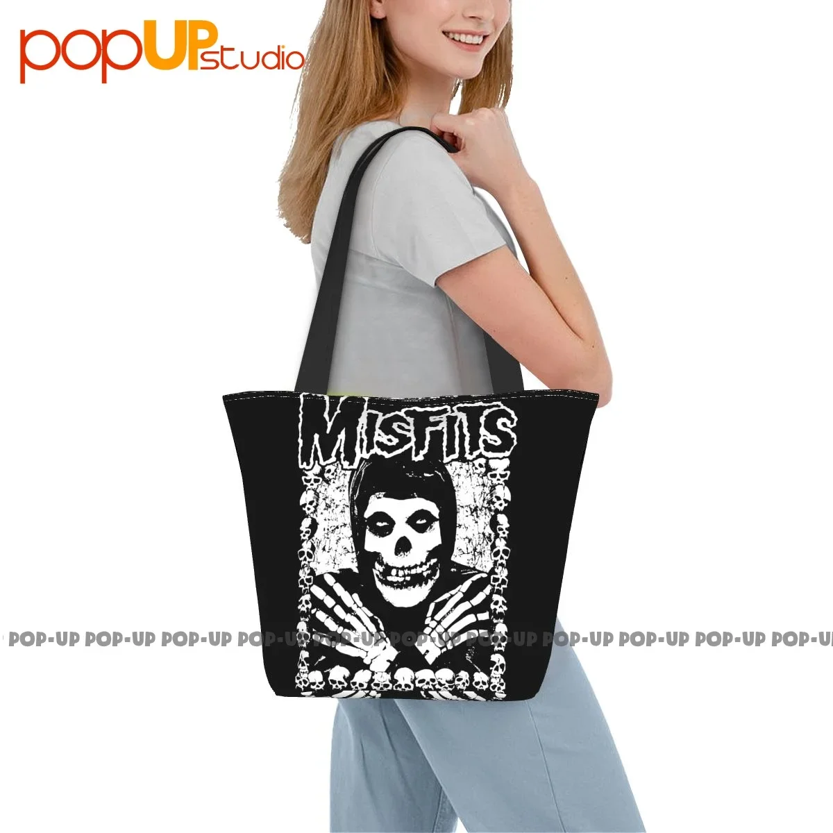 I Want Your Skulls Misfits Cute Handbags Tote Bag Shopping Bag Eco-Friendly