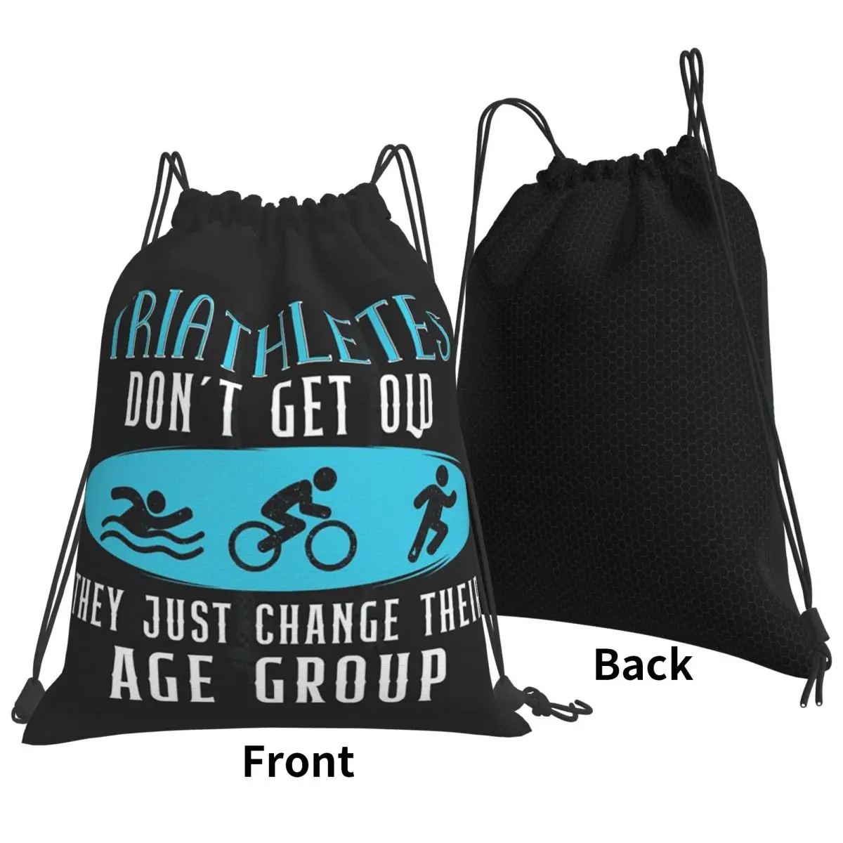 Triathlon Swimming Cycling Running Backpacks Fashion Drawstring Bags Shoes Bag Book Bags for Travel Students