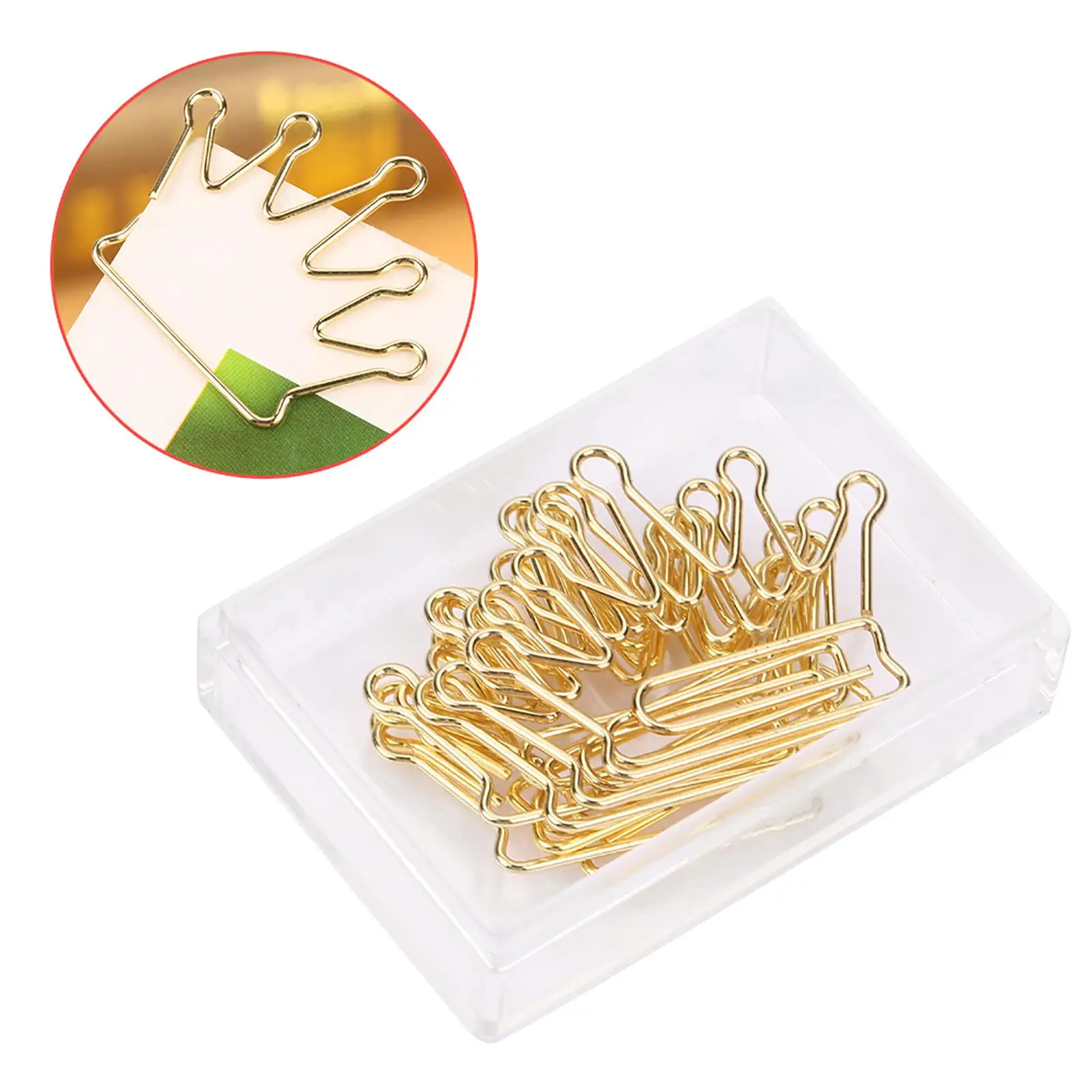 Набор скрепок с короной для организации документов, милые канцелярские принадлежности, 10 шт.