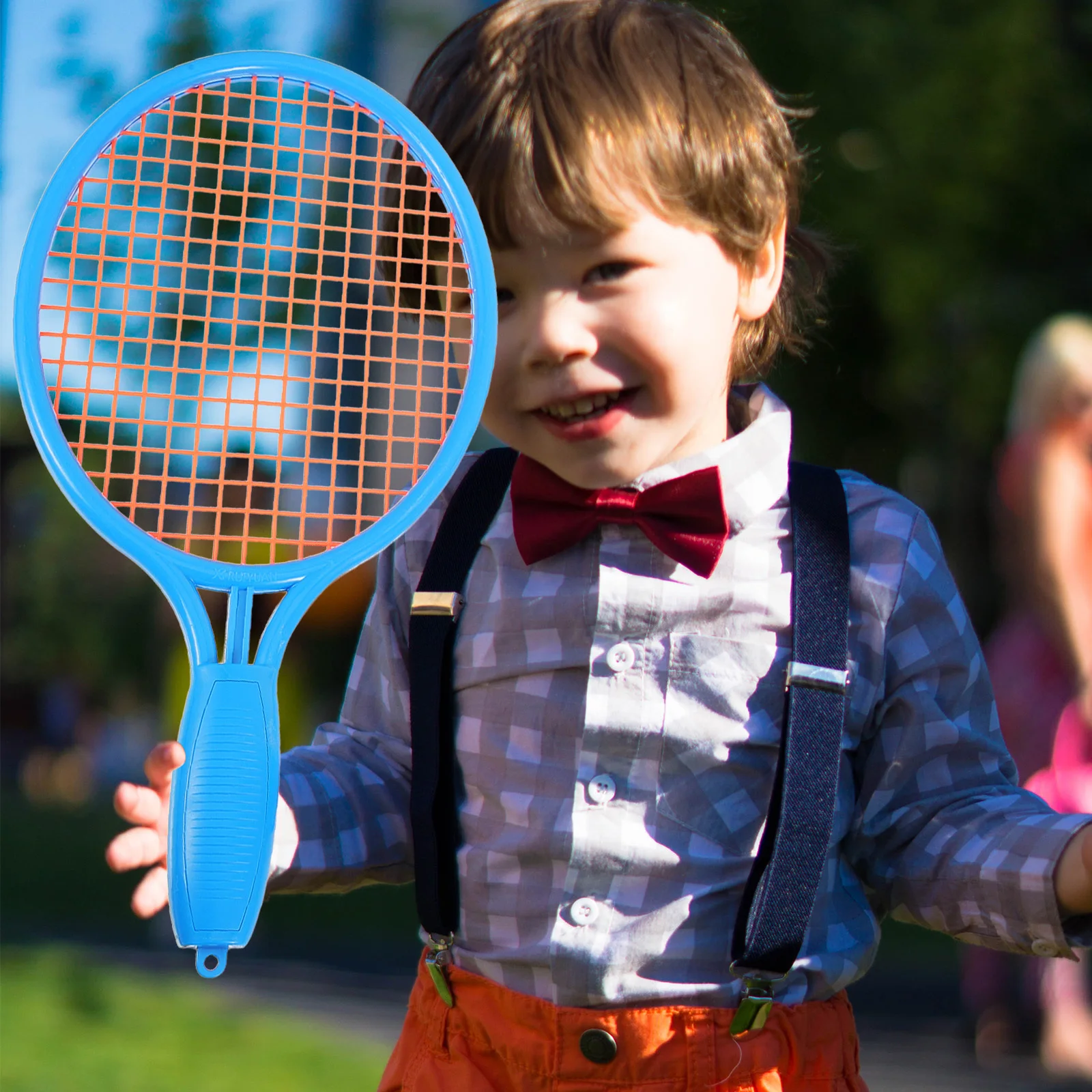 

1Set Kids Tennis Racket Set Plastic Bright Color Lightweight Portable Outdoor Sports Play Toddler Athletic Equipment