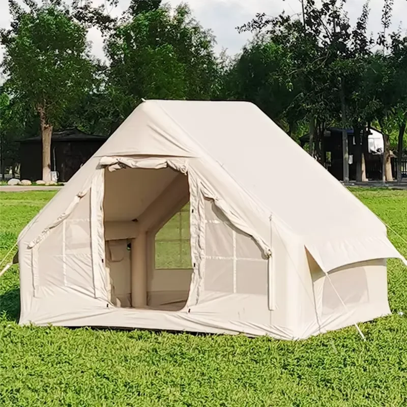 Large 6 Person Inflatable Beach Tent Portable Waterproof Sun Shelter Quick Setup Folding Camping Canopy UV Protection Outdoor