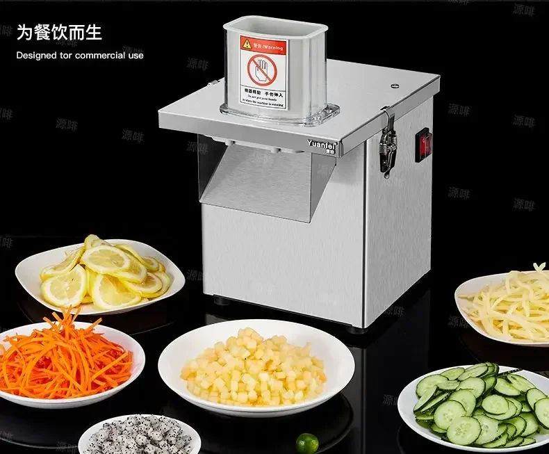 Commercial stainless steel dicing machine multi-function carrot potato shredder slicer small canteen vegetable cutter