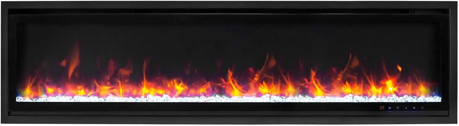 Kennedy Ii Commercial Grade Smart Electric Fireplace, 60In