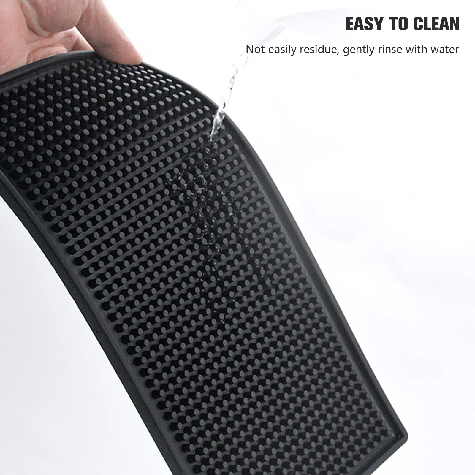 Silicone Dish Drying Mat Bar Service Mat Minimalist Rectangle Dish Drainer Mat Bartender Non-slip Dishwasher for Home Kitchen