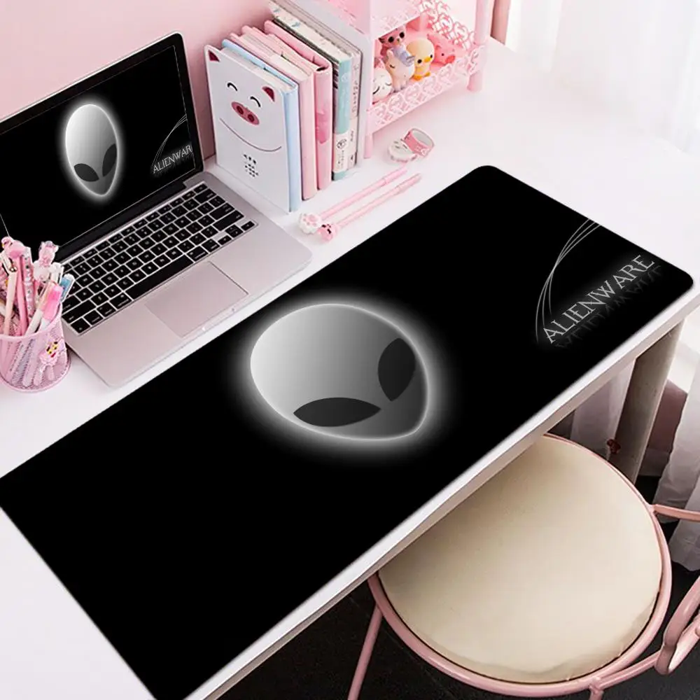 A-Alienware Mouse Pad 90x40CM Non-slip Gaming Mousepad Gamer E-Sports Mouse Mat Game Mechanical Keyboard XXL Desk Mat